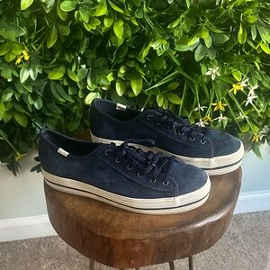 Keds x Kate Spade Navy Suede Sneakers